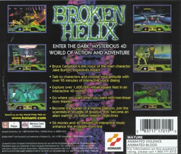 Broken Helix (US) box cover back